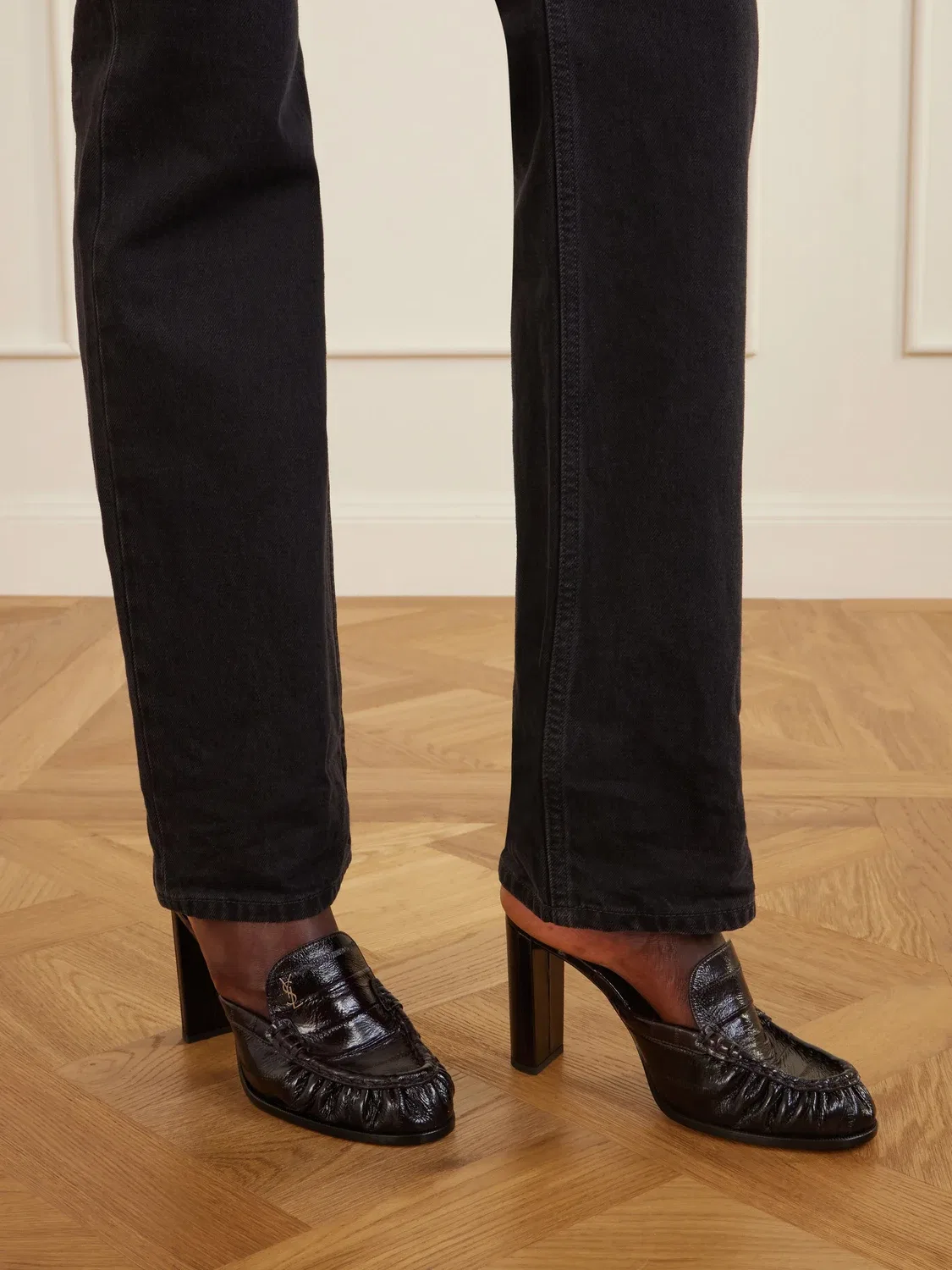 Туфли-лоферы из угря Le Loafer SAINT LAURENT, коричневый — фото 2