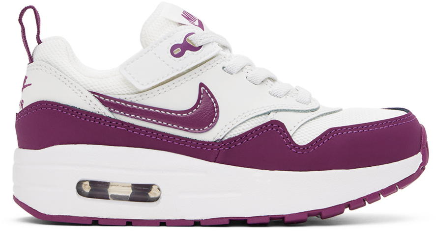 

Детские фиолетовые и белые кроссовки Air Max 1 EasyOn для маленьких детей Nike