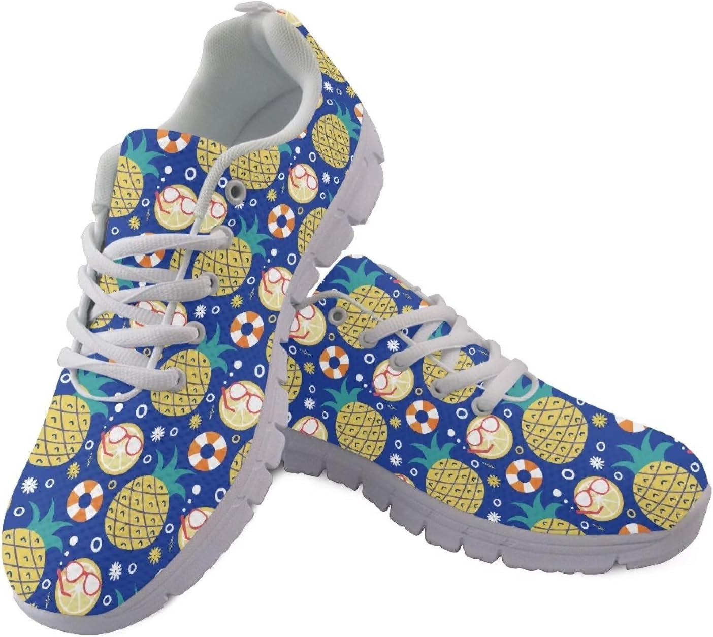 

Мужские легкие повседневные кроссовки AmzPrint для тенниса и прогулок, милые и удобные, с белой подошвой, для бега и работы