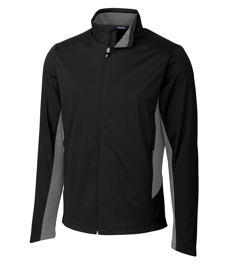 

Куртка Cutter & Buck Big & Tall Navigate Softshell с молнией во всю длину, черный
