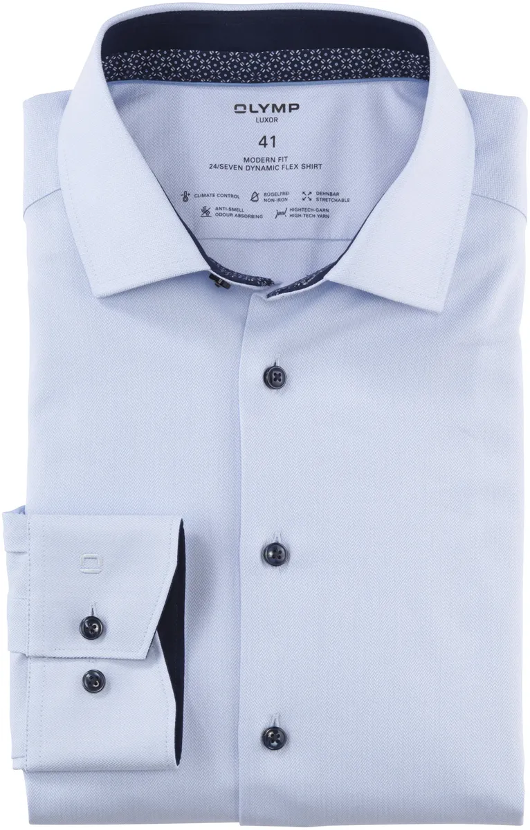 

Деловая рубашка OLYMP "Luxor 24/Seven Modern Fit", синий