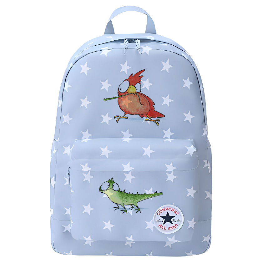 

Converse Полиэстеровый рюкзак среднего размера унисекс светло-дымчато-голубой, Chicken Pecked Lizard Tail
