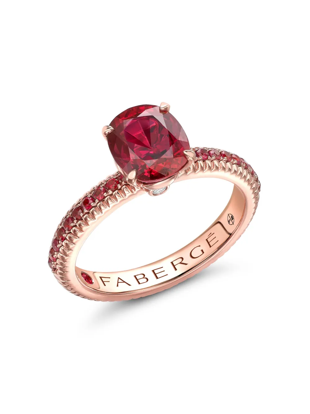 

Кольцо Colors of Love из розового золота с рубином FABERGÉ, розовый