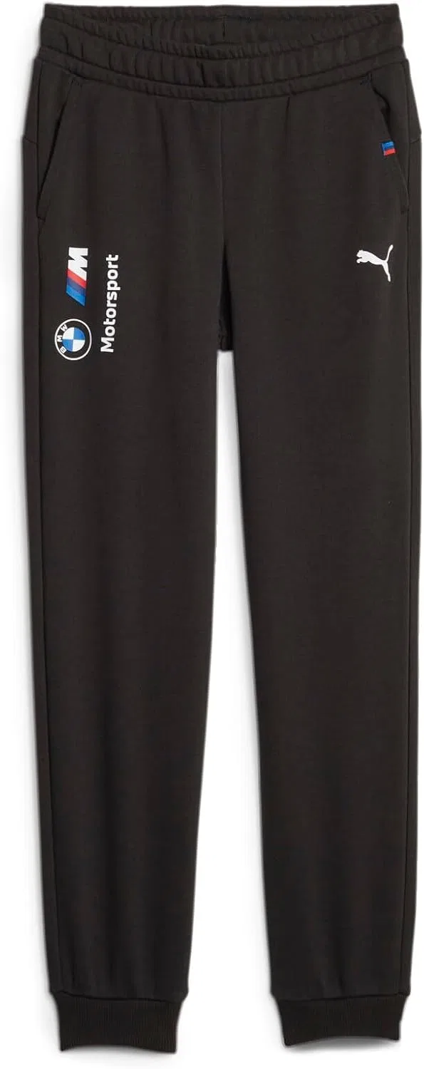 Детские спортивные штаны Puma BMW M Motorsport Essentials из французского махрового трикотажа, Puma Black