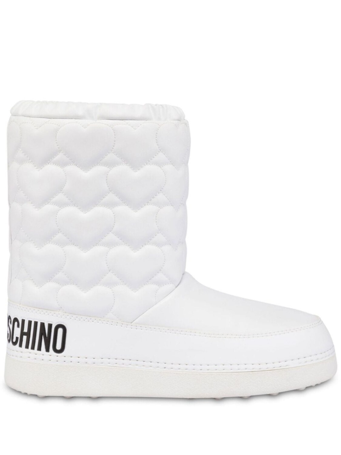 Love Moschino стеганые ботинки, белый