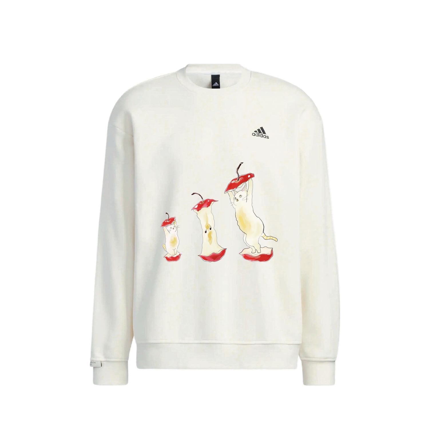 

Adidas Толстовка унисекс белые с круглым вырезом, утолщенные, стандартного размера