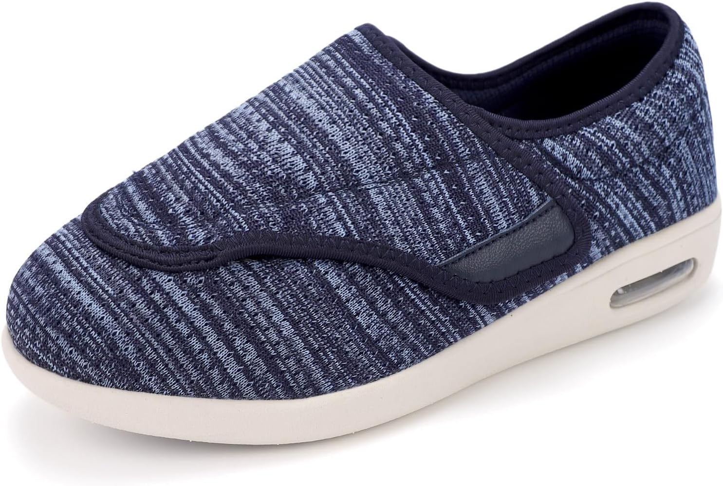 

Мужские диабетические туфли, легкие кроссовки для ходьбы с широкой колодкой и регулировкой застежек, подходящие при диабетическом отеке, подошвенном фасциите, бурсите, артрите и опухших ногах Secret Slippers, синий