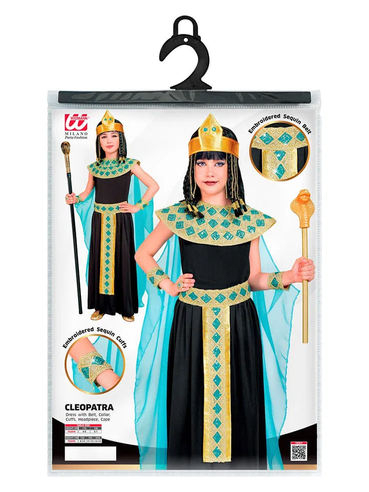 Костюм Cleopatra, Carnival Party, черный/бирюзовый — фото 3