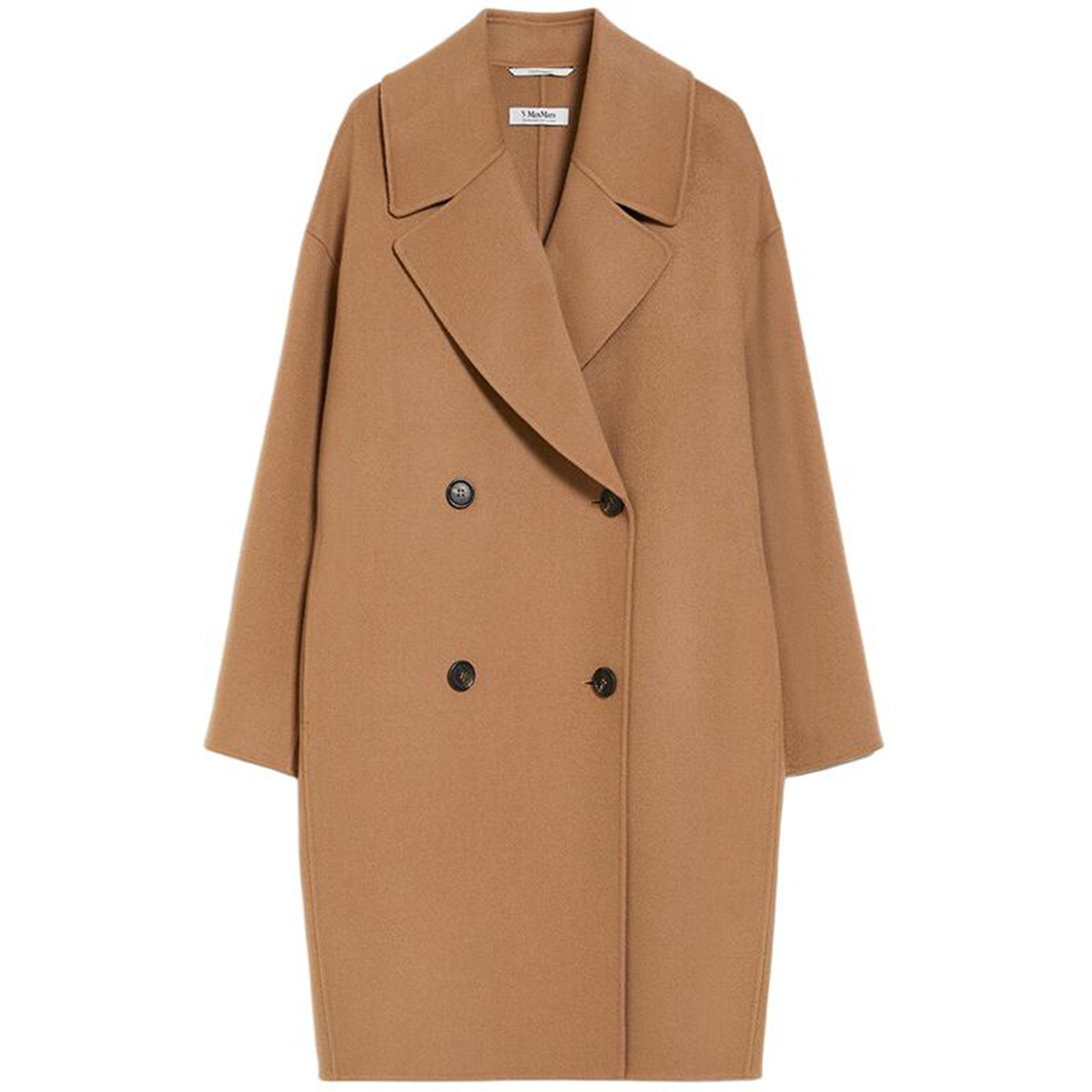 

MaxMara Пальто женское Camel с воротником-стойкой, умеренно прямое