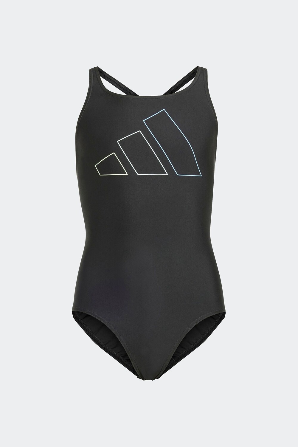 

Большой детский купальник с барами Adidas, черный