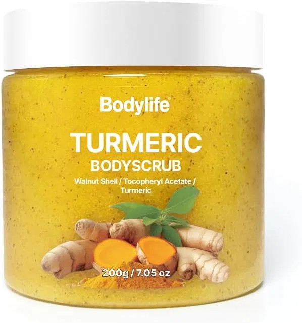 Скраб для тела турмериковый сахарный Bodylife 10.5 унций
