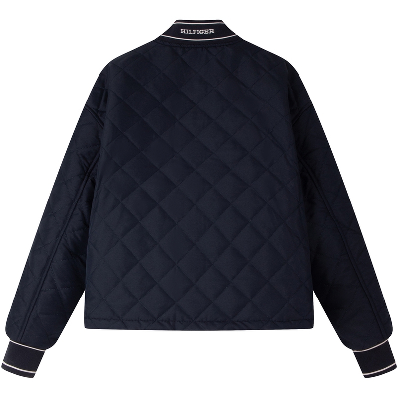 Tommy Hilfiger Пуховик женский новогодний, Red/Navy Blue XMP — фото 4