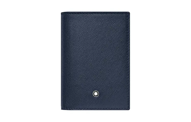 

MONTBLANC Кожаный бумажник мужской синий