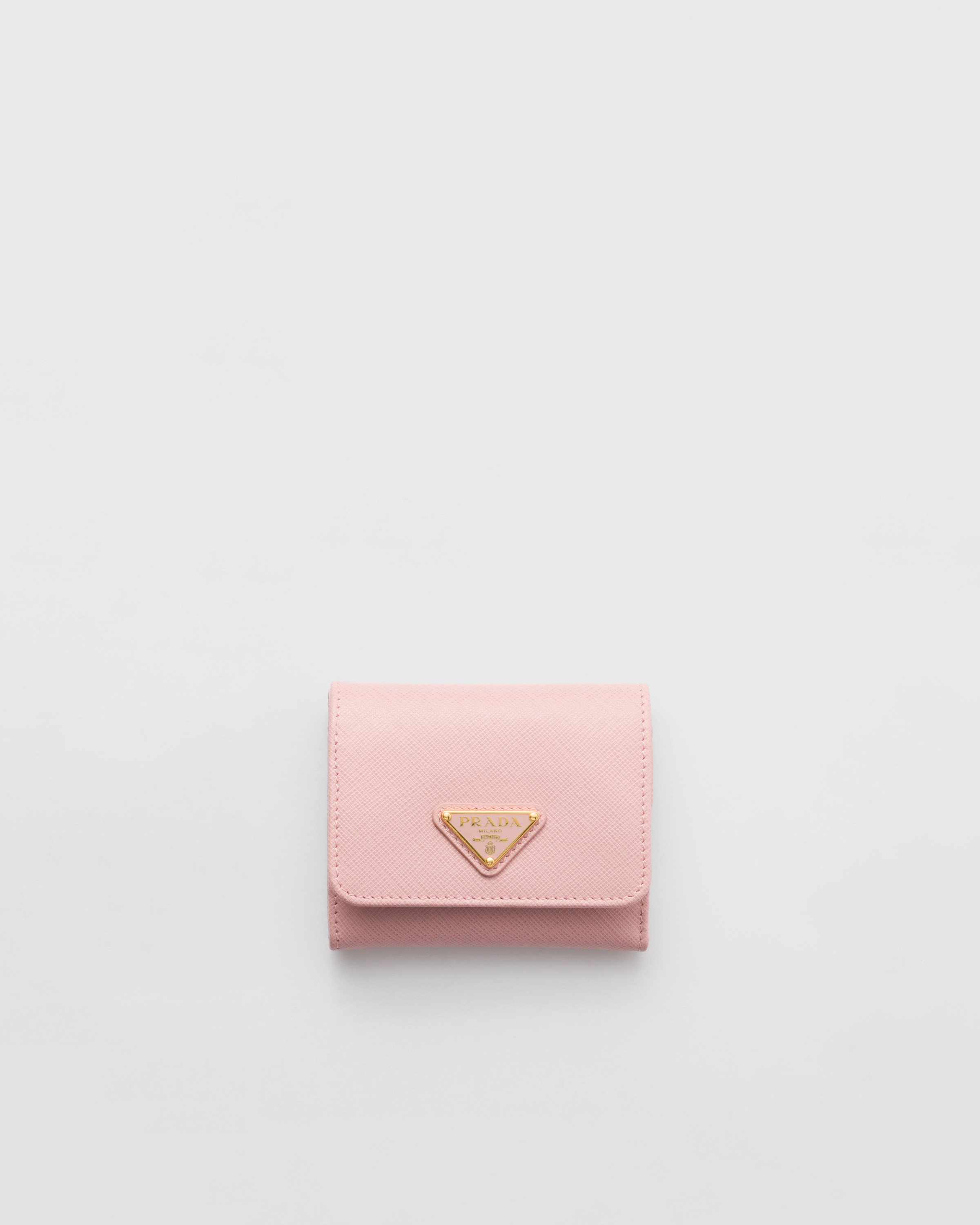 

Маленький кошелек из сафьяновой кожи Prada, розовый