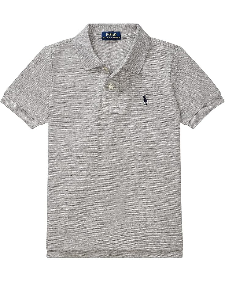 

Поло Polo Ralph Lauren Kids Cotton Mesh Polo Shirt, цвет New Grey Heather