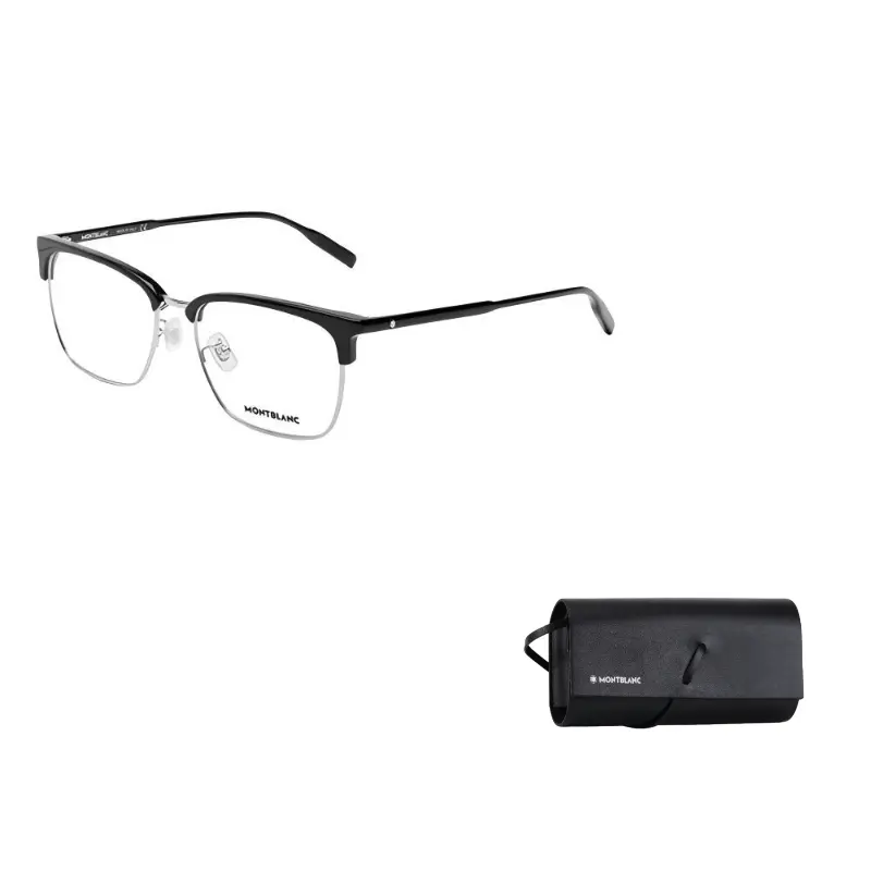 

MONTBLANC Металлическая круглая оправа для очков унисекс, Black