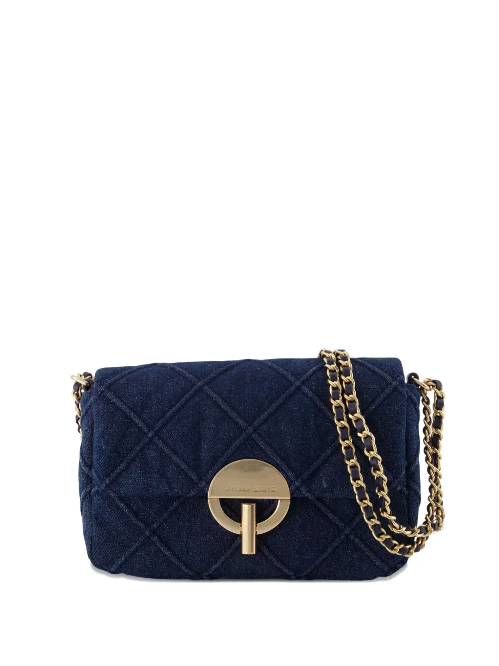 

Сумка на плечо Medium Moon с простежкой и цепочным ремнем Vanessa Bruno, синий