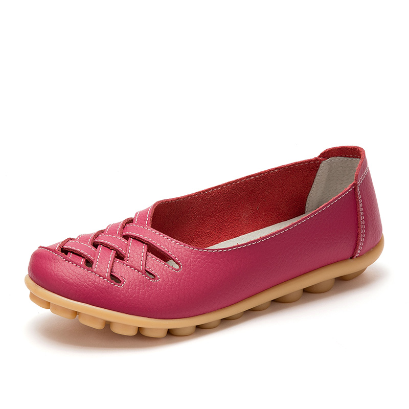 

KUPE Мокасины унисекс — розово-красные, цвет Rose Red