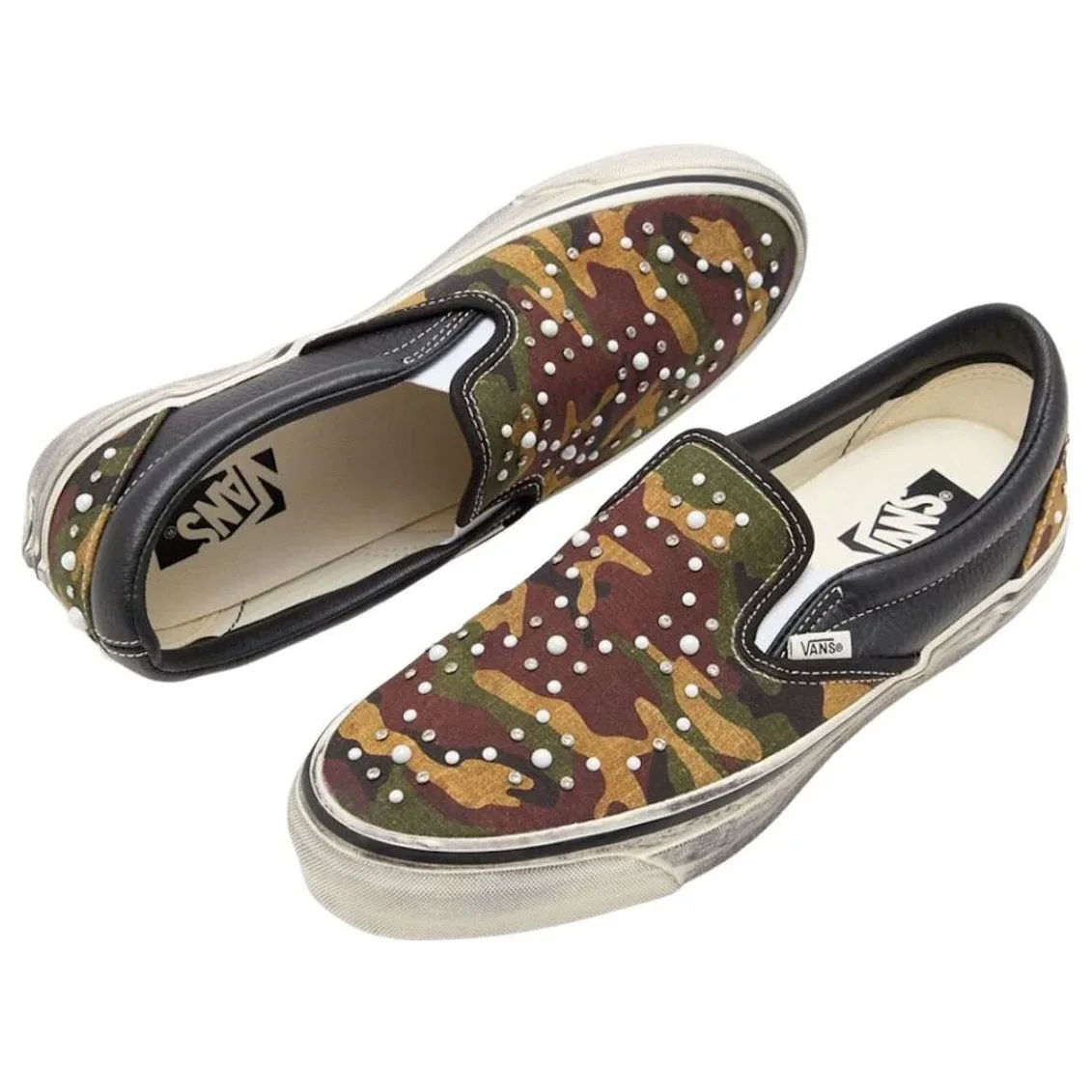 Слипоны Vans Slip-On 'Pearlized Camo', мультиколор — фото 3