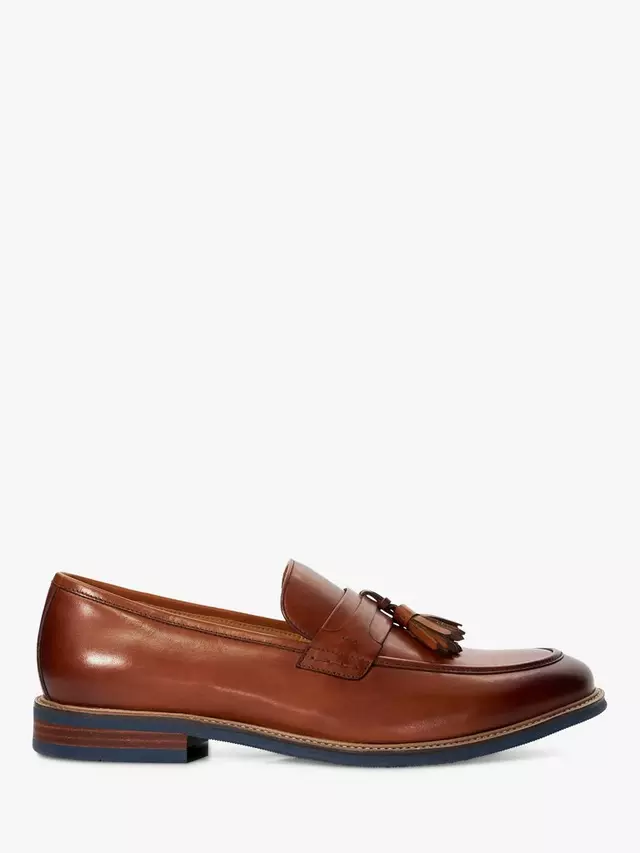 

Лоферы Dune Simley Leather Tassel, цвет tan