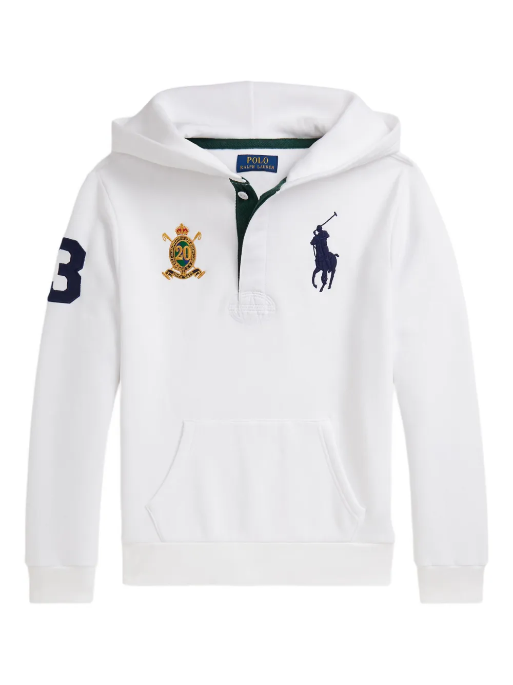 

Худи с логотипом Polo Pony POLO RALPH LAUREN KIDS, белый