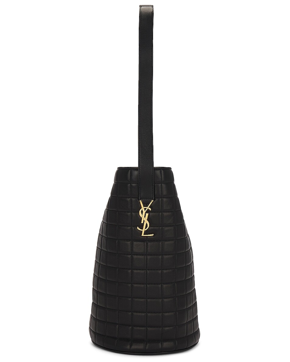 

Сумка Saint Laurent New Medium Bucket, нуар
