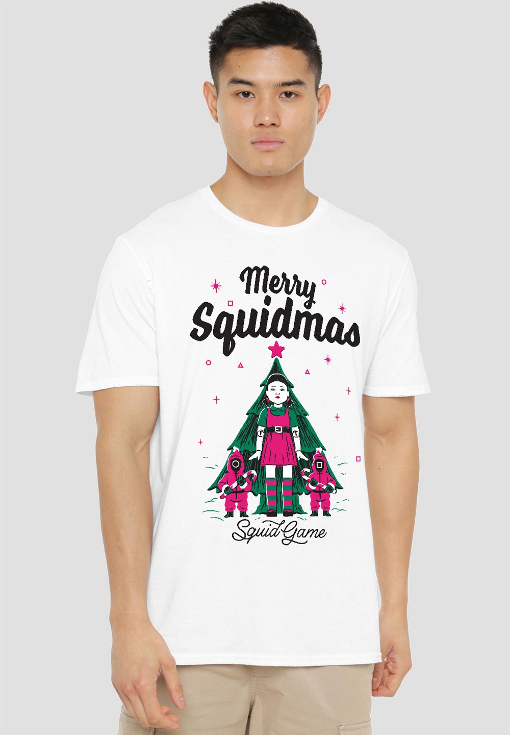 

Футболка с принтом MERRY SQUIDMAS Cotton Soul, белый