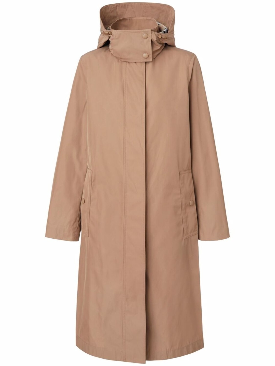 

Burberry пальто со съемным капюшоном, нейтральный цвет