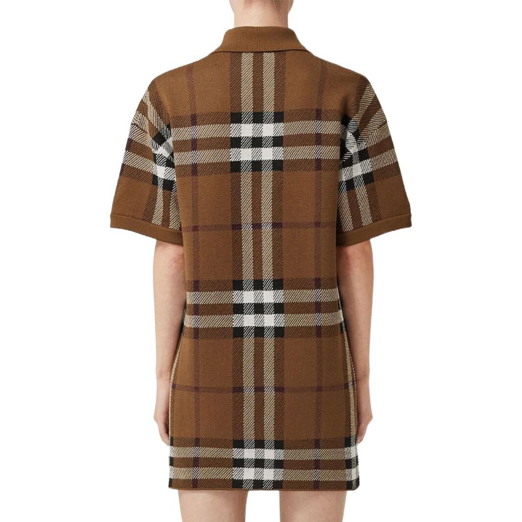 Платье-рубашка Burberry, женское, темно-коричневый — фото 3