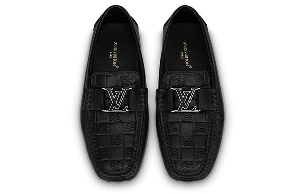 Кроссовки monte carlo moccasin shoes 'black plaid top' Louis Vuitton, черный — фото 3