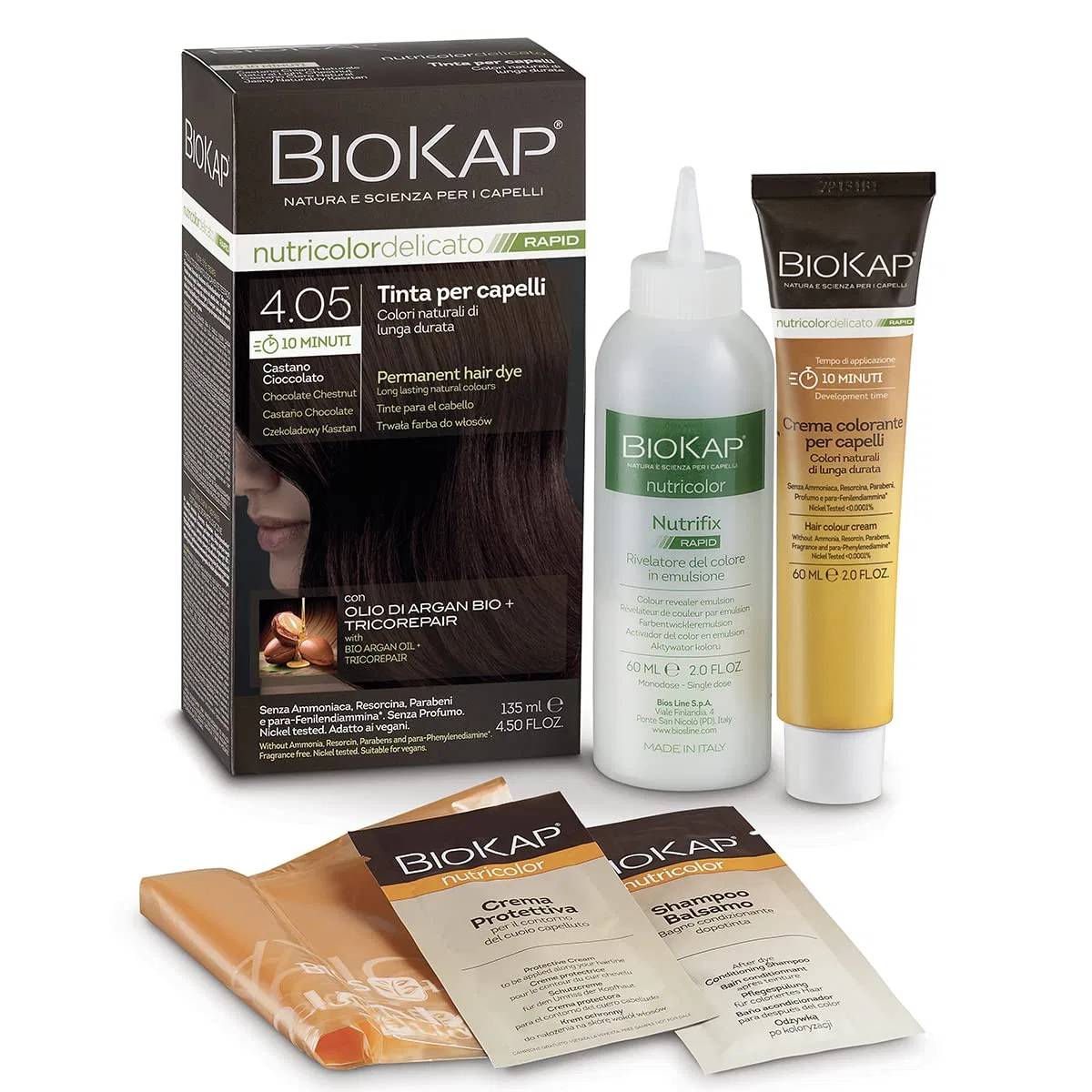 Стойкая краска для волос «Nutricolor Rapid» от Biokap Biokap, Chocolate Maroon