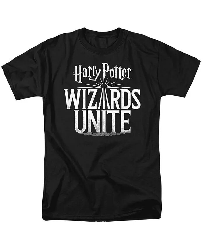 

Футболка с коротким рукавом для взрослых с логотипом Wizards Unite от Big & Tall Wizards Unite Harry Potter, черный