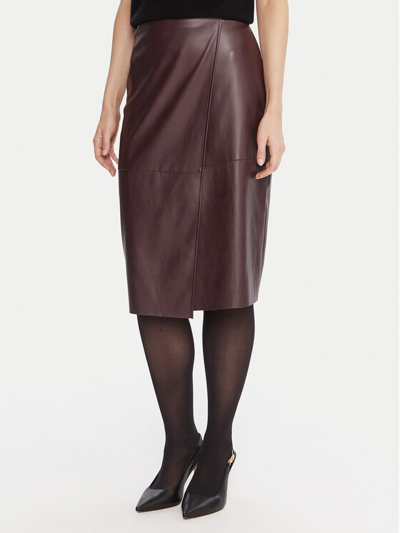 

Юбка из искусственной кожи regular fit RI1LE012 Kaos, красный