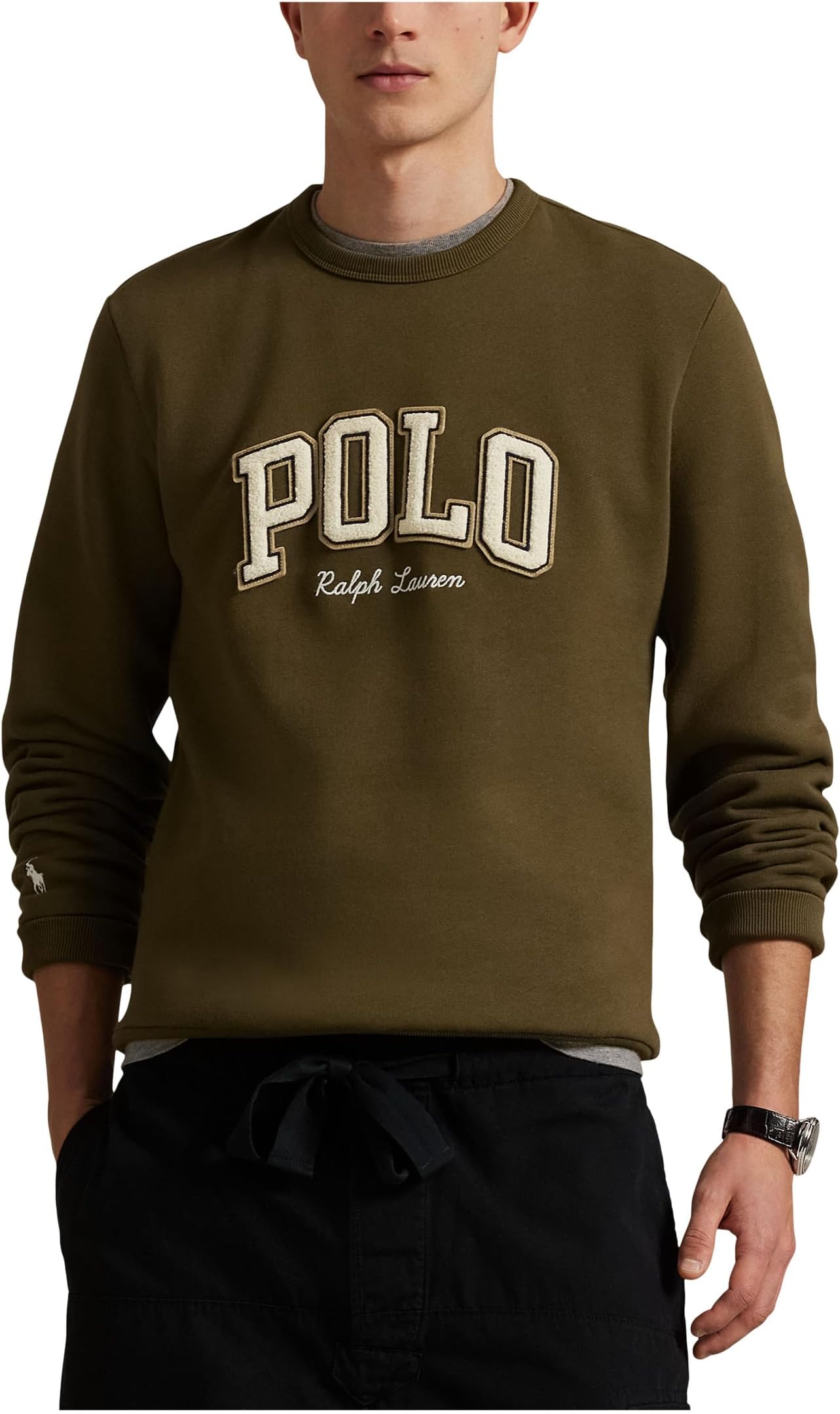 

Толстовка Polo Ralph Lauren Logo Fleece Sweatshirt, цвет Canopy Olive