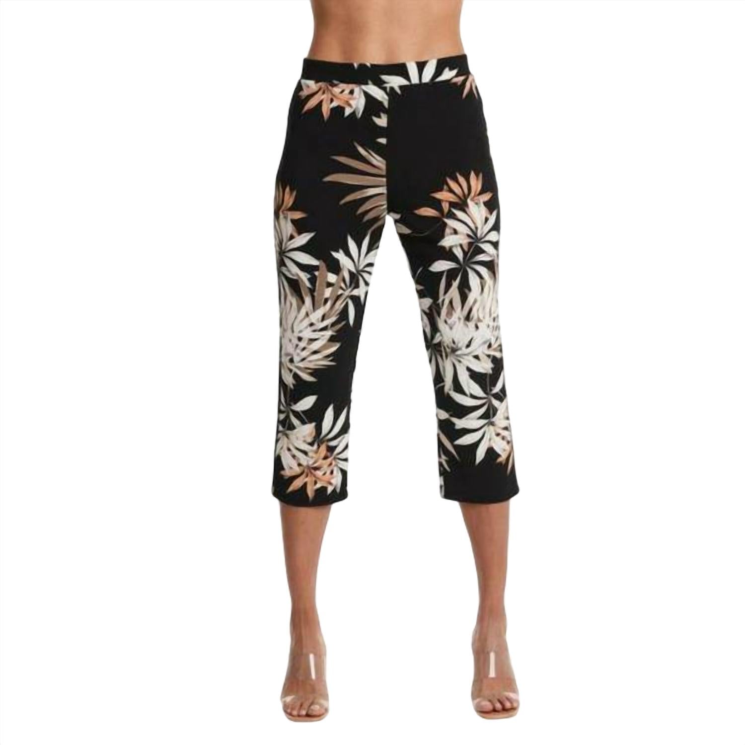 

Укороченные брюки Palm Tree из черного пальмового дерева Compli K