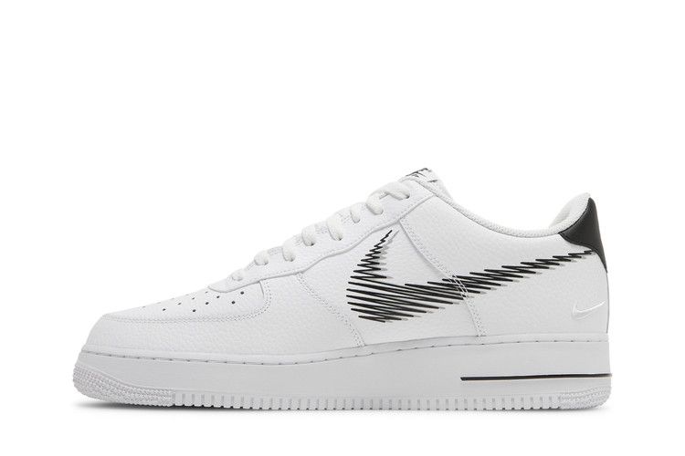 Кроссовки Nike Air Force 1 Low 'Zig Zag - White', белый — фото 4