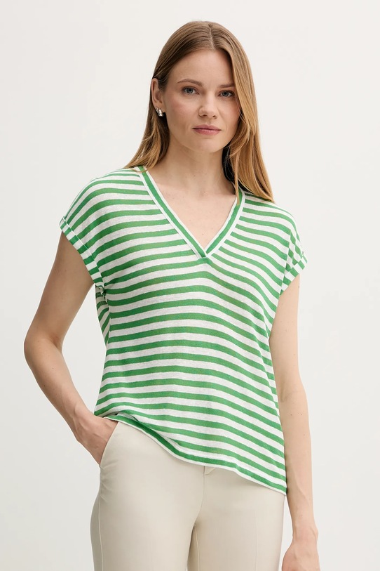 

Футболка с добавлением льна United Colors Of Benetton, зеленый