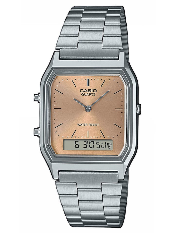 

Casio Наручные часы из коллекции Edgy, серебристо-медного цвета