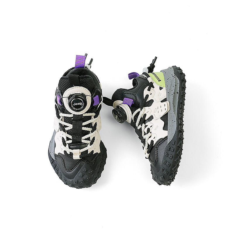 Кроссовки Jeep Kids Lifestyle Shoes Kids Mid-top Green, черный/зеленый — фото 4