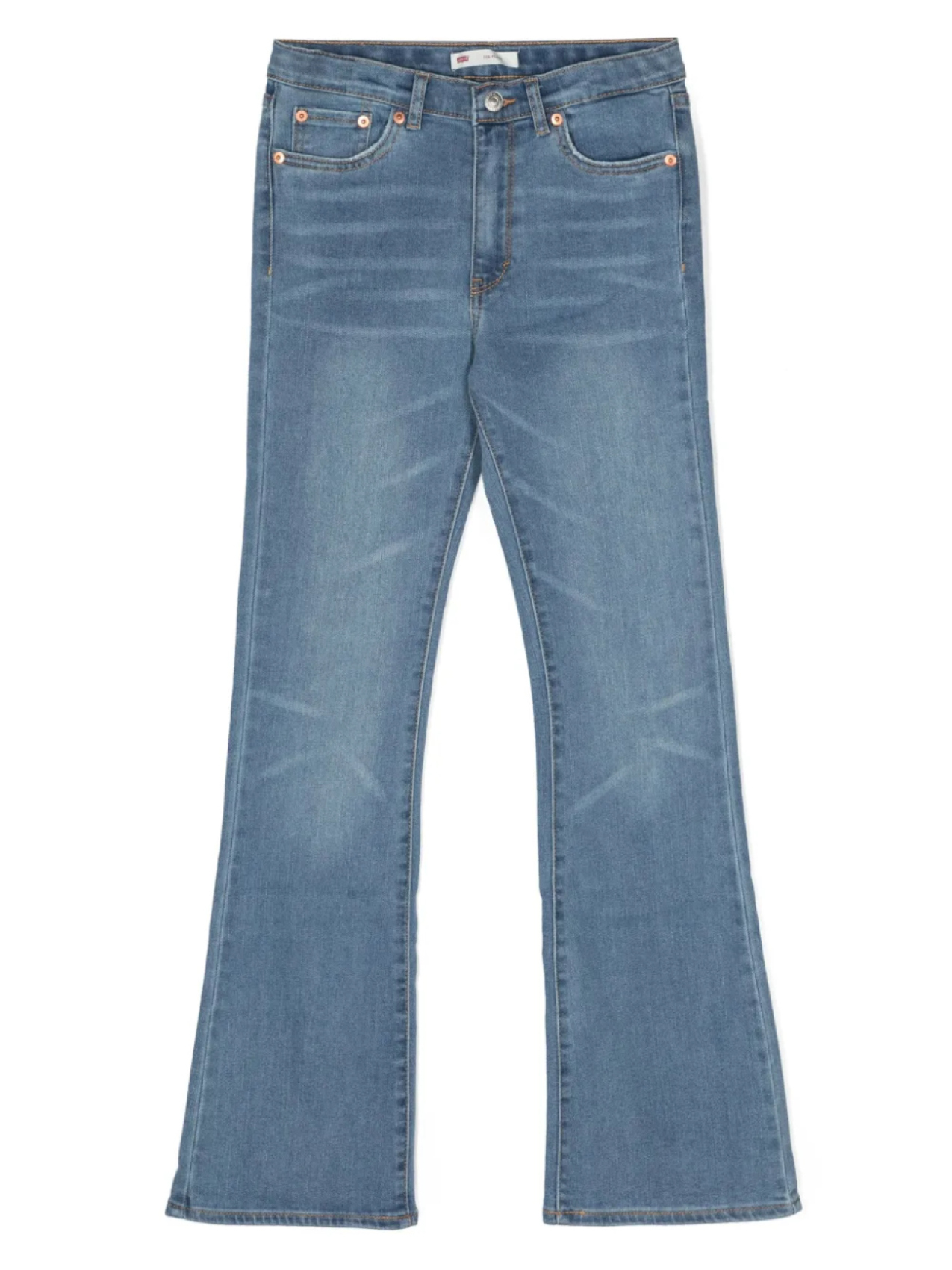 Levi's Kids расклешенные джинсы 726 с завышенной талией, синий