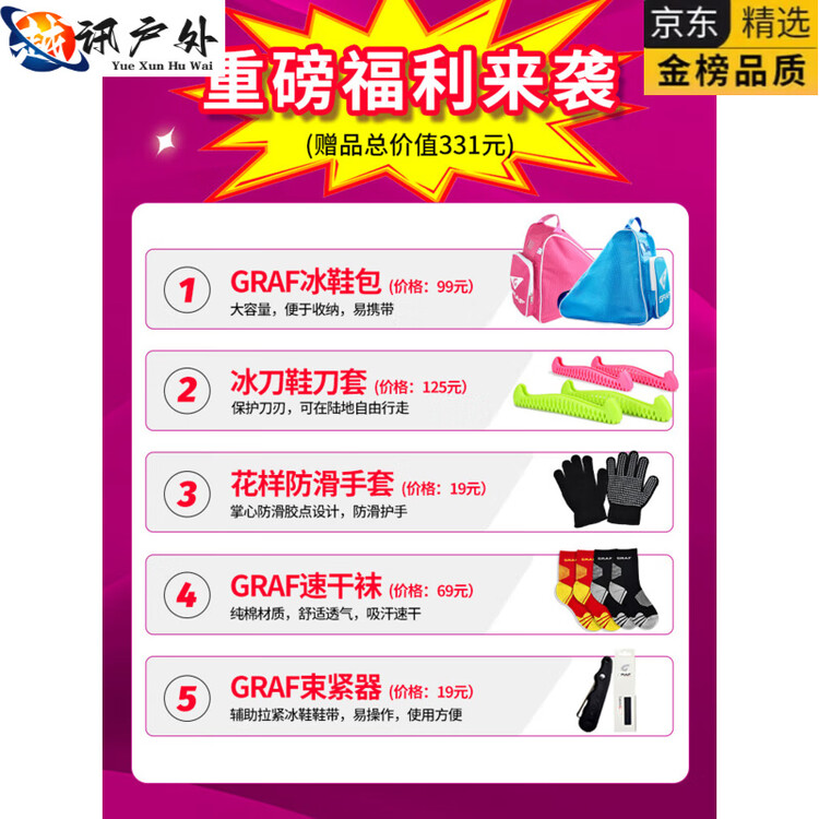 

GRAF Коньки для фигурного катания MPPMCK Grafo-U50pro для начинающих, размер 32