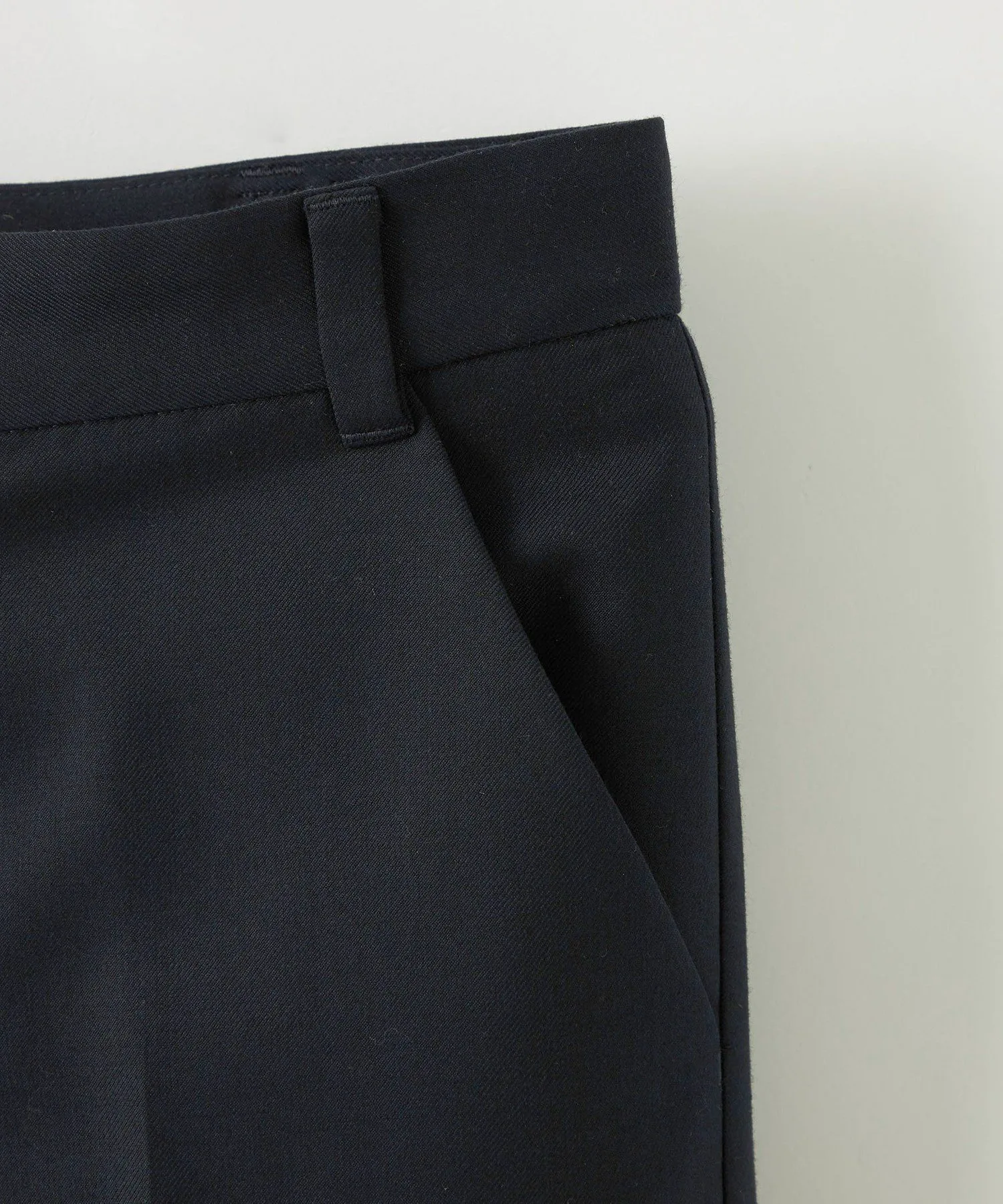 Однотонные брюки TRW полной длины / Детские 140-160 см United Arrows Green Label Relaxing, NAVY — фото 4