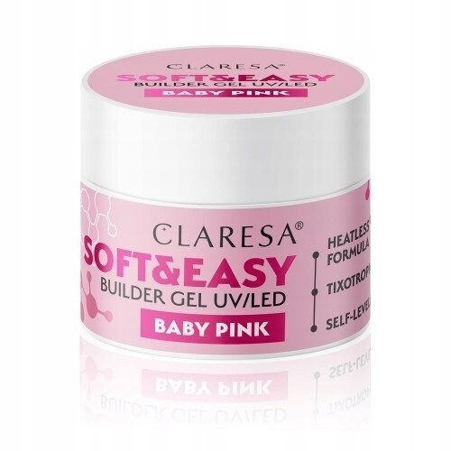 

Строительный гель Baby Pink, 12г Claresa Soft&Easy.