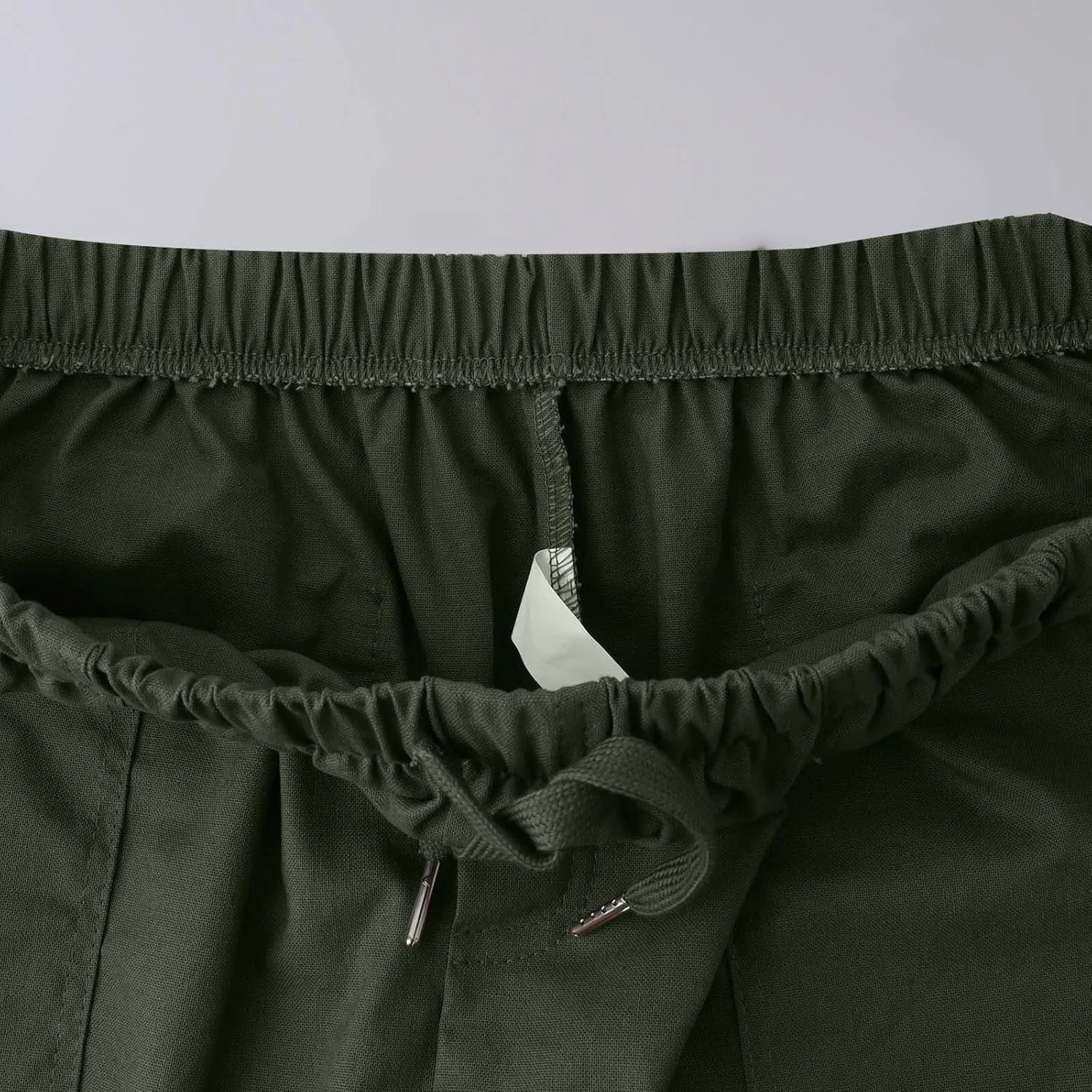 Шорты мужские из льна и хлопка, Athletic Casual, цвет Army Green — фото 3