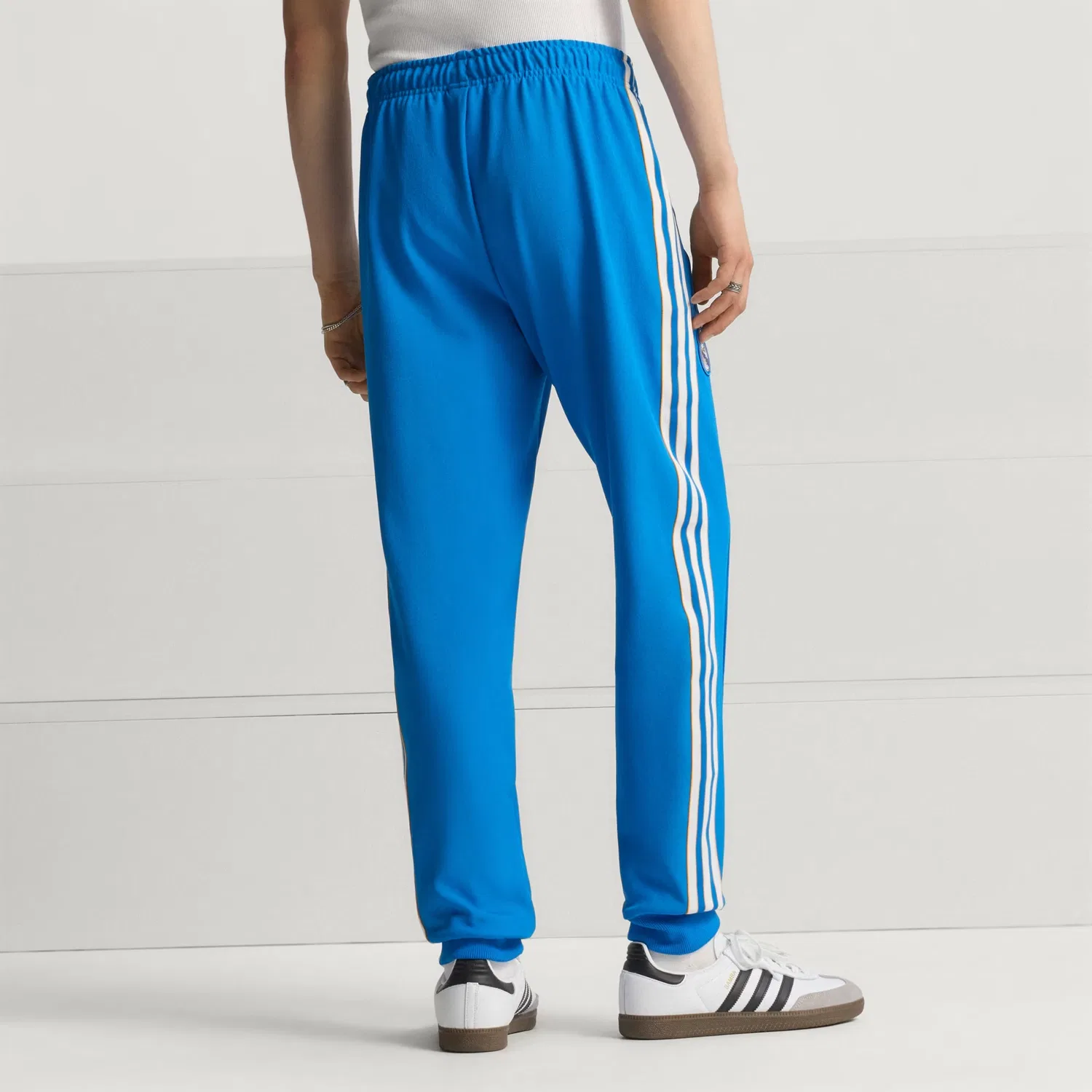 Спортивные штаны Adidas Originals Real Madrid Blue Bird/White — фото 3