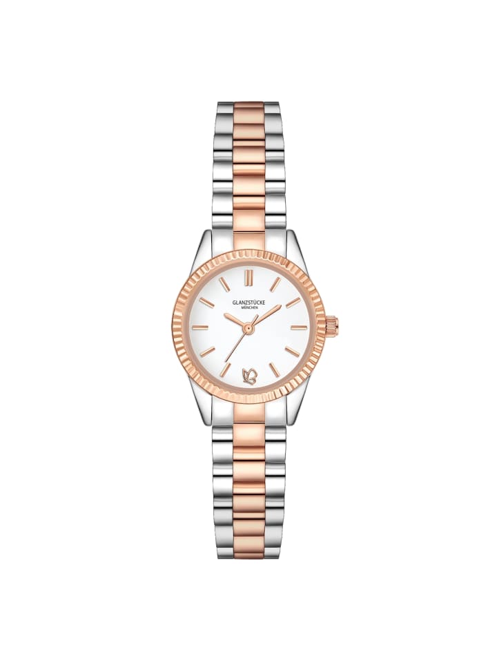 

Glanzstücke München Часы из нержавеющей стали в серебристо-розово-золотом исполнении