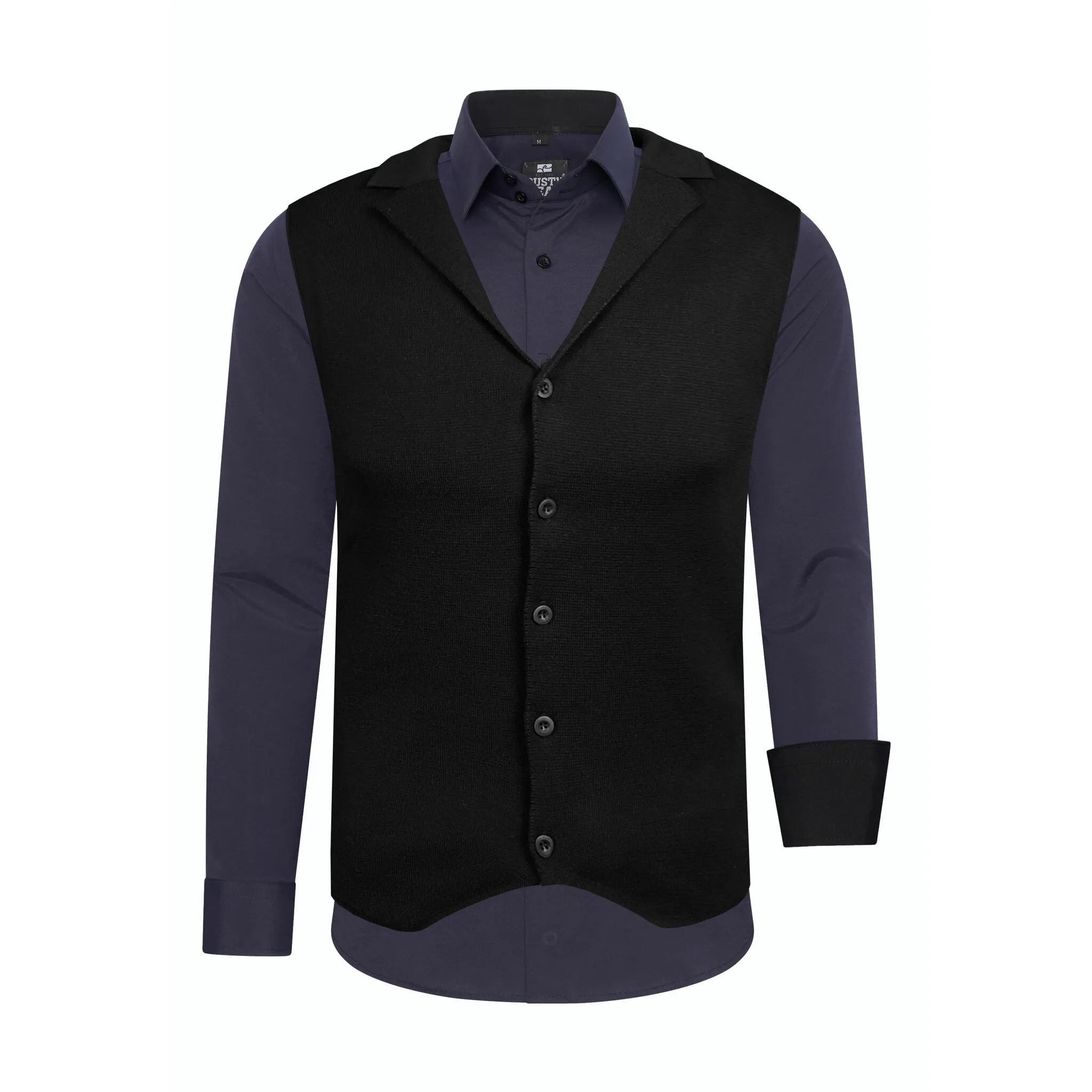 

Рубашка с длинными рукавами Расти Нила, включая рубашку с длинными рукавами и жилет Rusty Neal, черный