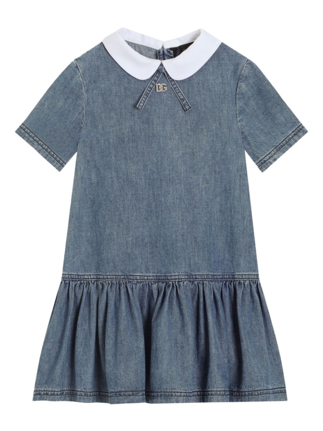 

Dolce & Gabbana Kids джинсовое платье, синий