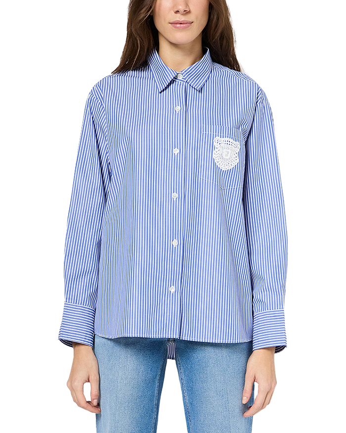 

Урика Полосатая Рубашка Gerard Darel, синий