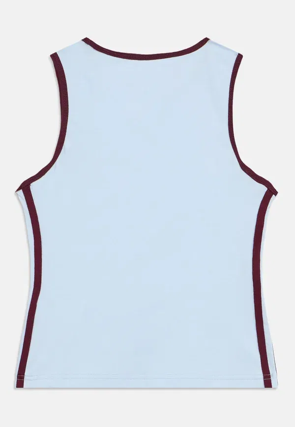 Топ майка Slim Tank Junior Top Adidas Originals, небесно-голубой/бордовый — фото 2